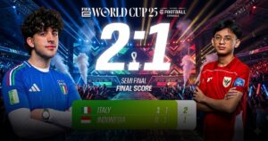 Kalah Agregat dari Italia, Indonesia Gagal Pertahankan Juara FIFAe World Cup 2025 Kalah Agregat dari Italia, Indonesia Gagal Pertahankan Juara FIFAe World Cup 2025