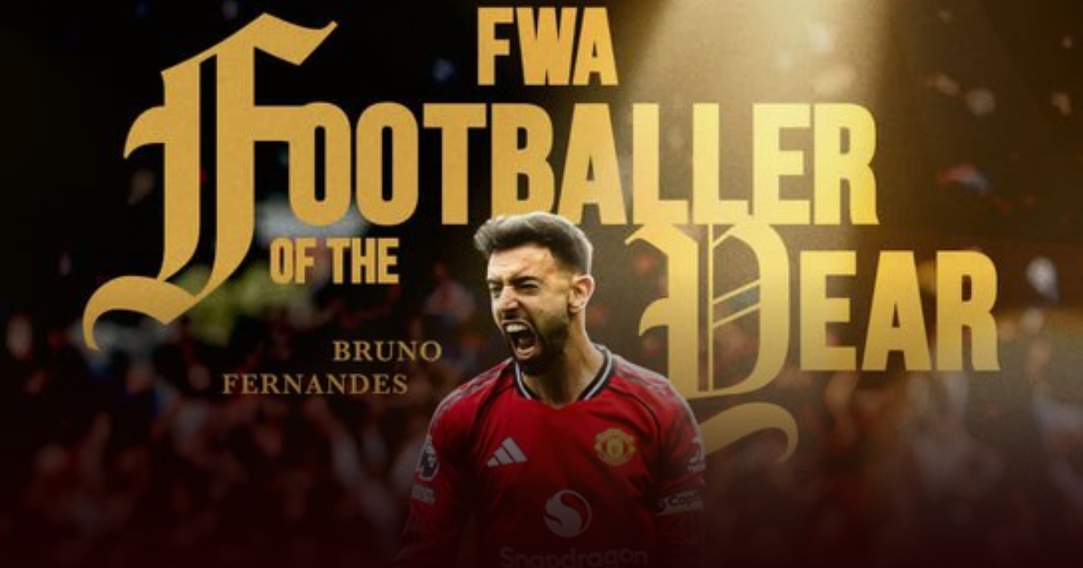 Bruno Fernandes Jadi Pemain Terbaik FWA, Akhiri Puasa 16 Tahun Man United