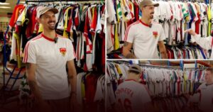 Momen Tijjani Reijnders Kepincut Jersey Retro Timnas Indonesia Era 1990-an Momen Tijjani Reijnders Kepincut Jersey Retro Timnas Indonesia Era 1990-an
