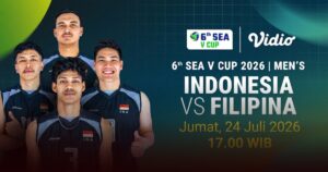 Jadwal Live Timnas Voli Putra Indonesia vs Filipina Di SEA V Cup 2026 Jadwal Live Timnas Voli Putra Indonesia vs Filipina Di SEA V Cup 2026
