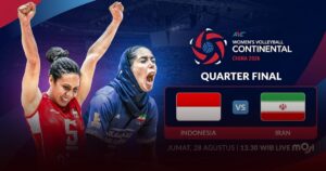 Jadwal Siaran Langsung Timnas Voli Putri Indonesia vs Iran di Perempat Final AVC Womens Continental 2026 Jadwal Siaran Langsung Timnas Voli Putri Indonesia vs Iran di Perempat Final AVC Womens Continental 2026