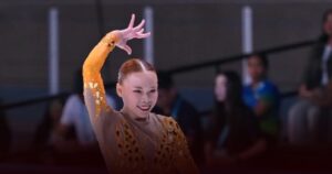 Edeline Daxilia Pramono Raih Medali Perak Pertama Indonesia di Aerobik Gymnastics Asian Championship