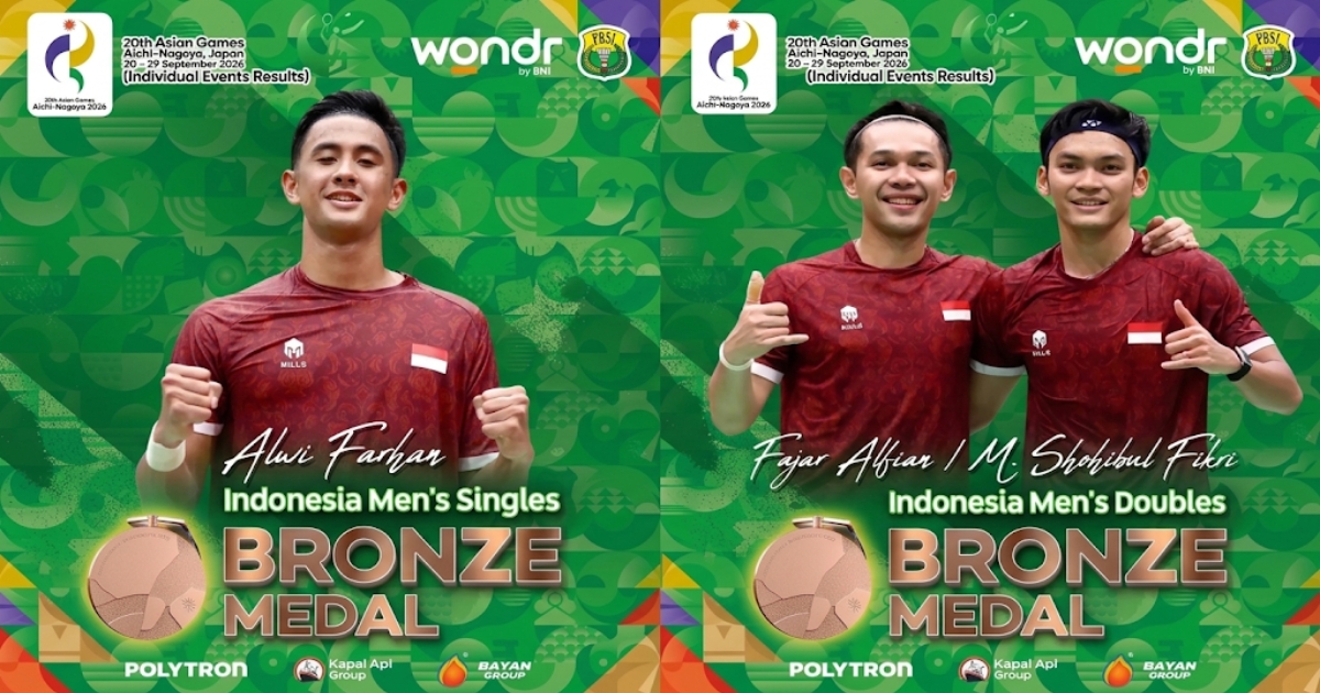 Alwi Farhan Dan Fajar Fikri Sumbang 2 Medali Perunggu Asian Games 2026 Untuk Kontingen Indonesia