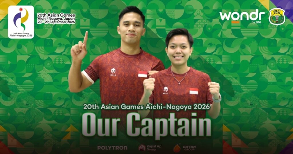 Amri Syahnawi dan Siti Fadia Dipilih Jadi Kapten Tim Bulutangkis Indonesia di Asian Games 2026