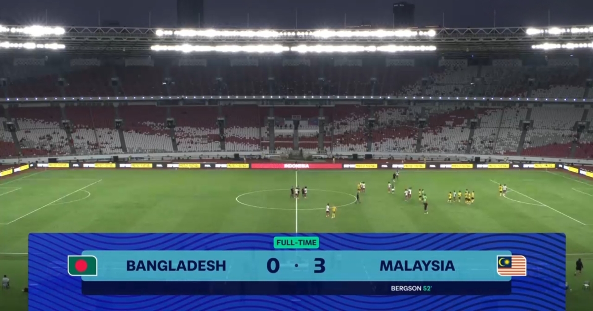 Hasil FIFA ASEAN Cup 2026: Malaysia Hajar Bangladesh 3 Gol Tanpa Balas