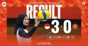 Hasil Voli Asian Games 2026 Timnas Voli Putri Indonesia Bungkam Vietnam 3-0