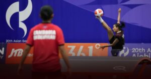 Sumaya Lolos ke Final Teqball Asian Games 2026 Usai Tundukkan Wakil India Sumaya Lolos ke Final Teqball Asian Games 2026 Usai Tundukkan Wakil India