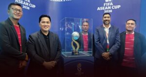 Trofi FIFA ASEAN Cup 2026 Dipamerkan Di Indonesia Sport Summit 2026 Trofi FIFA ASEAN Cup 2026 Dipamerkan Di Indonesia Sport Summit 2026